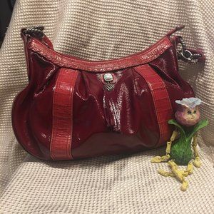 Bright Red Patent Brighton Handbag